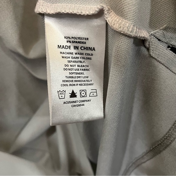 3 for $15 FootJoy Birdseye Jacquard Color Block Polo Shirt Short Sleeve Golf - Picture 5 of 6